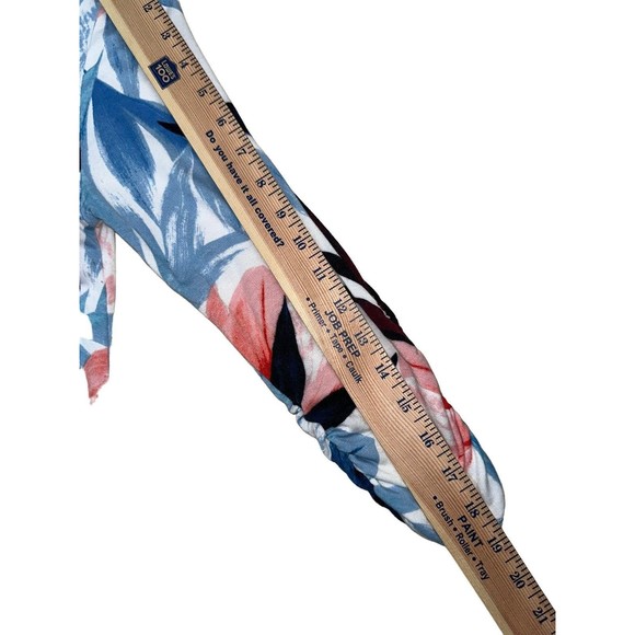 Cupio Womens Colorful Knit Top Tunic Sz M Long Ruched Sleeve Crew Neck Pullover - Picture 6 of 7